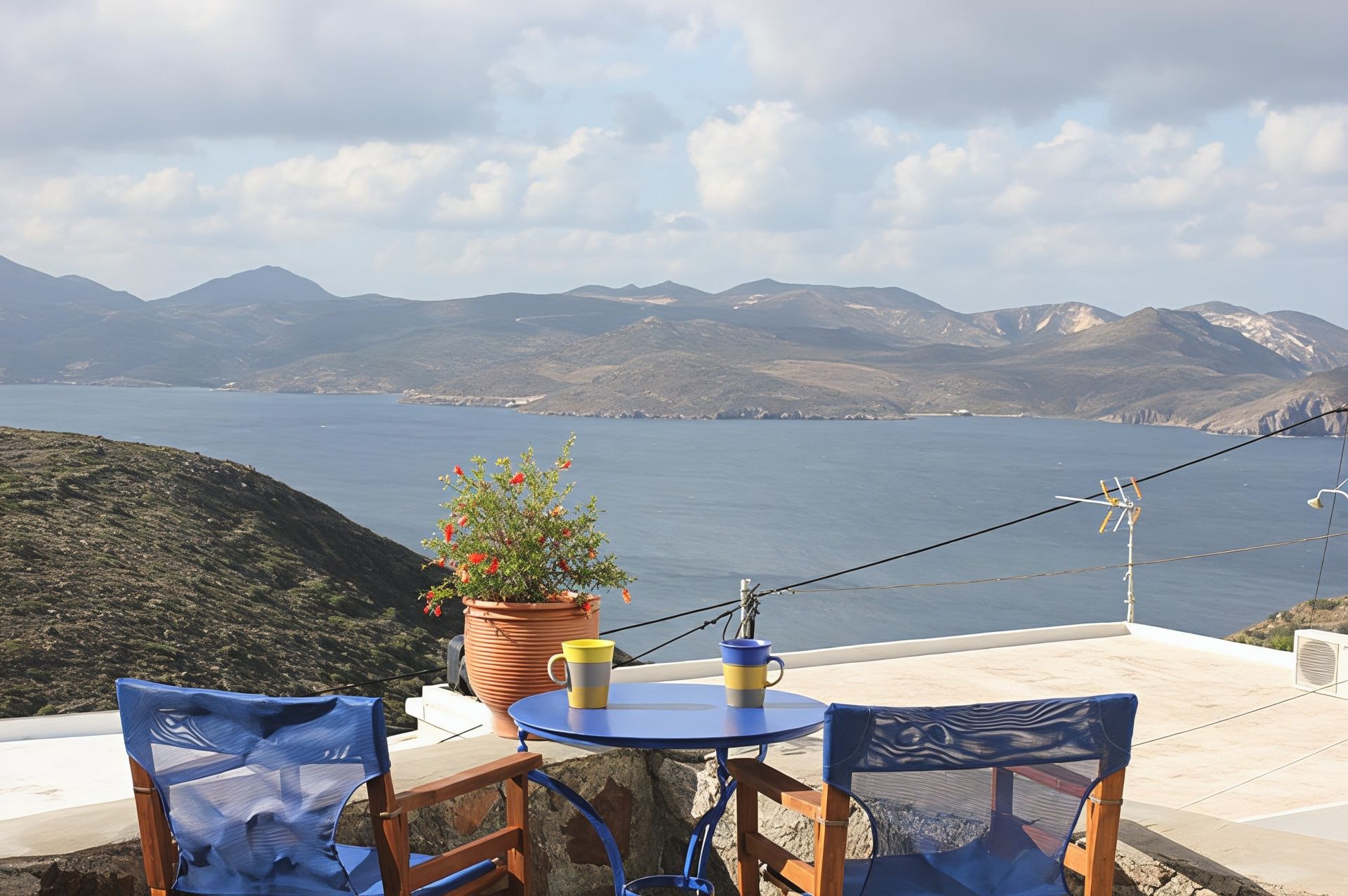 View over the Aegean from Trypiti
